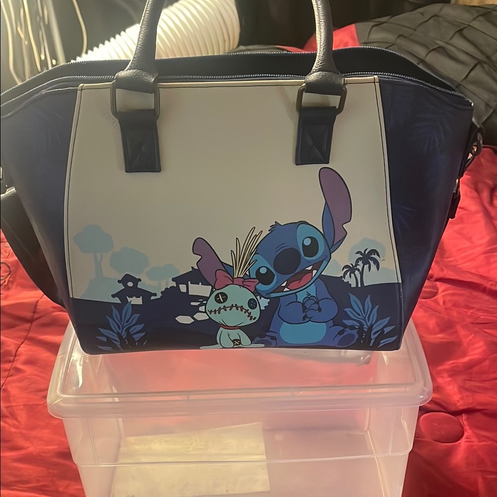 Disney Lilo & Stitch Navy and Cream Handbag